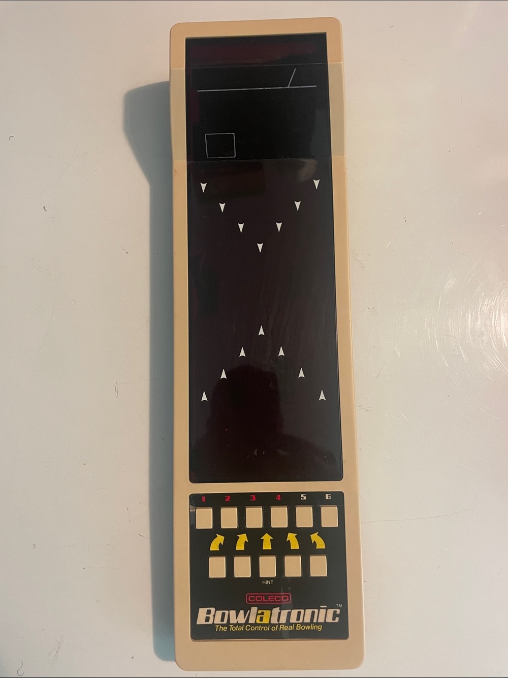 Vintage 1981 Coleco Bowlatronic Handheld Table Top Electronic Bowling Game Works